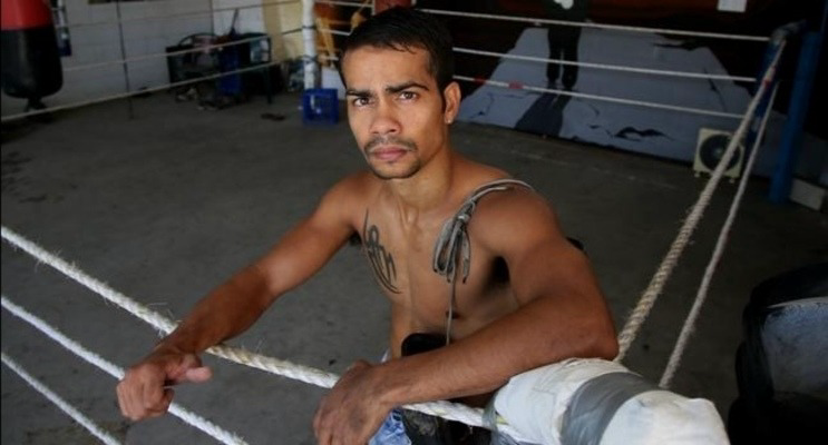 Fred Mundraby after a fight
